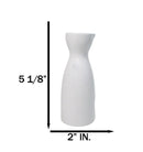 Pack Of 6 Porcelain Snow Flowers Yukino Hana Japanese Wine Sake Tokkuri Flasks