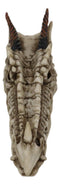 Ancient Fossil Dragon Head Skeleton Incense Burner Statue Prehistoric Dinosaur