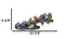 Colorful Metallic Dragon Wyrmlings On Sloped Bridge Cliff Rock Decor Figurine