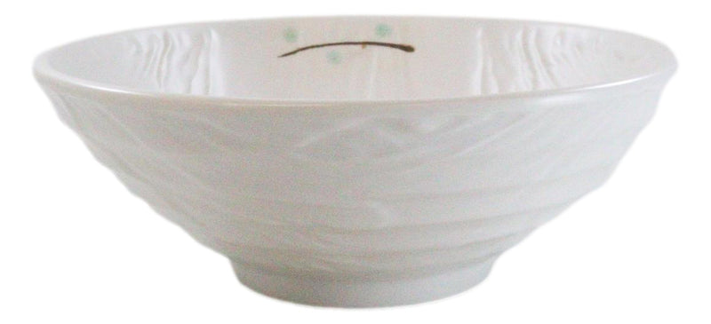 Set Of 6 Modern Yukino Hana Melamine Large Ramen Soup Pasta Salad Bowls 46oz 9"D