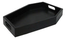 Gothic Dark Arts Spooky Vampire Coffin Trinket Jewelry Tray With Handles 9.5" L