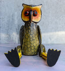 Balinese Wood Handicrafts Night Forest Great Horned Owl Puppet Toy Figurine 18"H