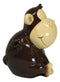 Whimsical Playful Ape Chimp Monkey Money Coin Savings Piggy Bank Figurine