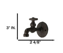 Pack of 4 Cast Iron Rustic Farmhouse Sink Water Faucet Spigot Wall Coat Hooks