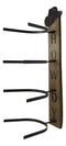 Rustic Western Howdy 4 Slot Cowboy Cowgirl Hats Wall Rack Hanger Organizer