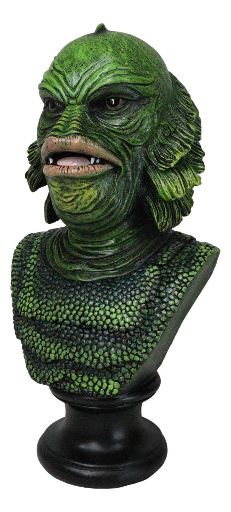 Green Horror Gill-Man Black Lagoon Swamp Monster Creature Head Bust Figurine
