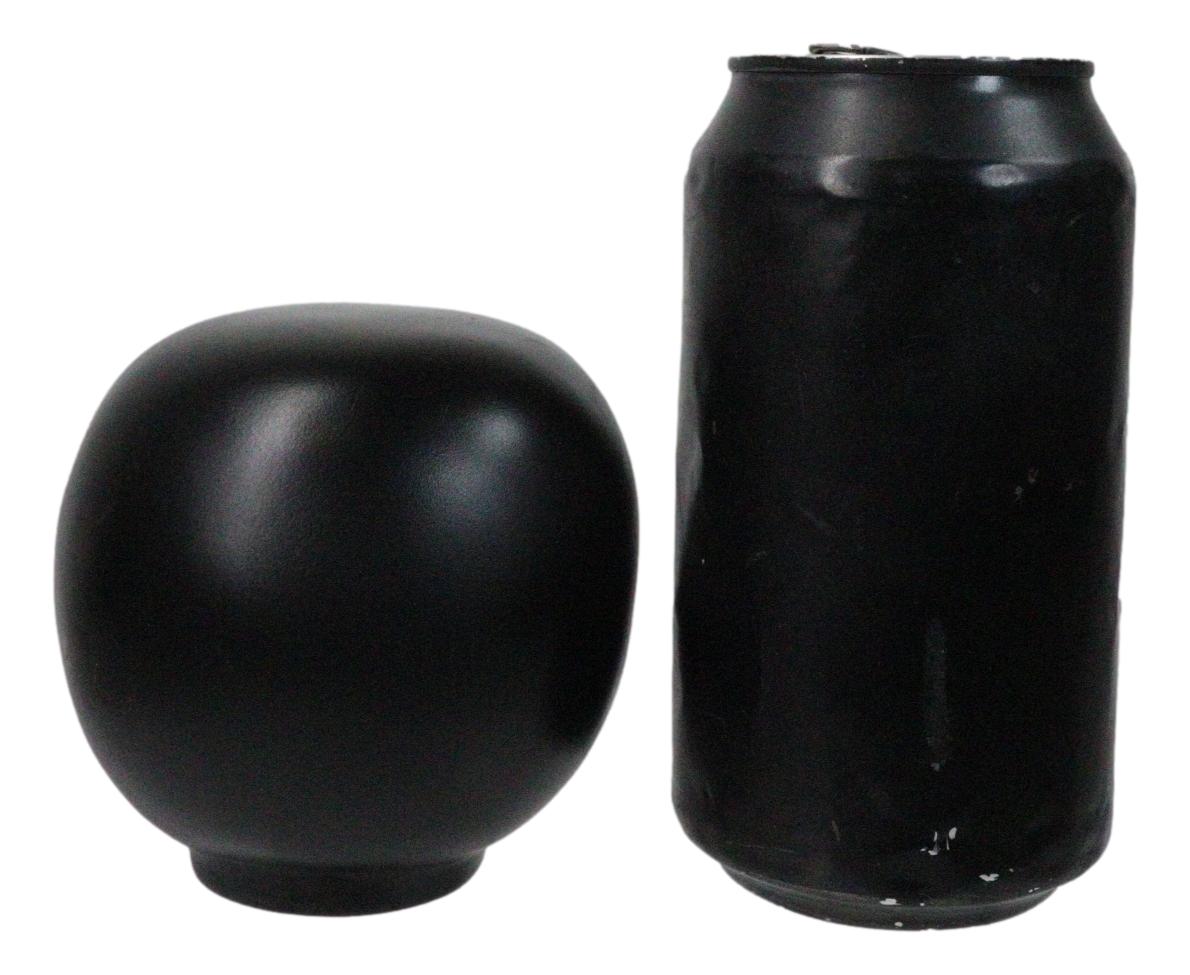 Black Talisman of Stability Japanese Zen Daruma Figurine With Unpainted Eyes