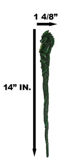 Green Earth Gaia Soul Drake Elemental Dragon Fantasy Cosplay Magic Wand 14" L