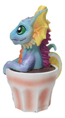 Ruth Thompson Artisan Iced Tea With Martha Drake Wyrmling Dragon In Cup Figurine