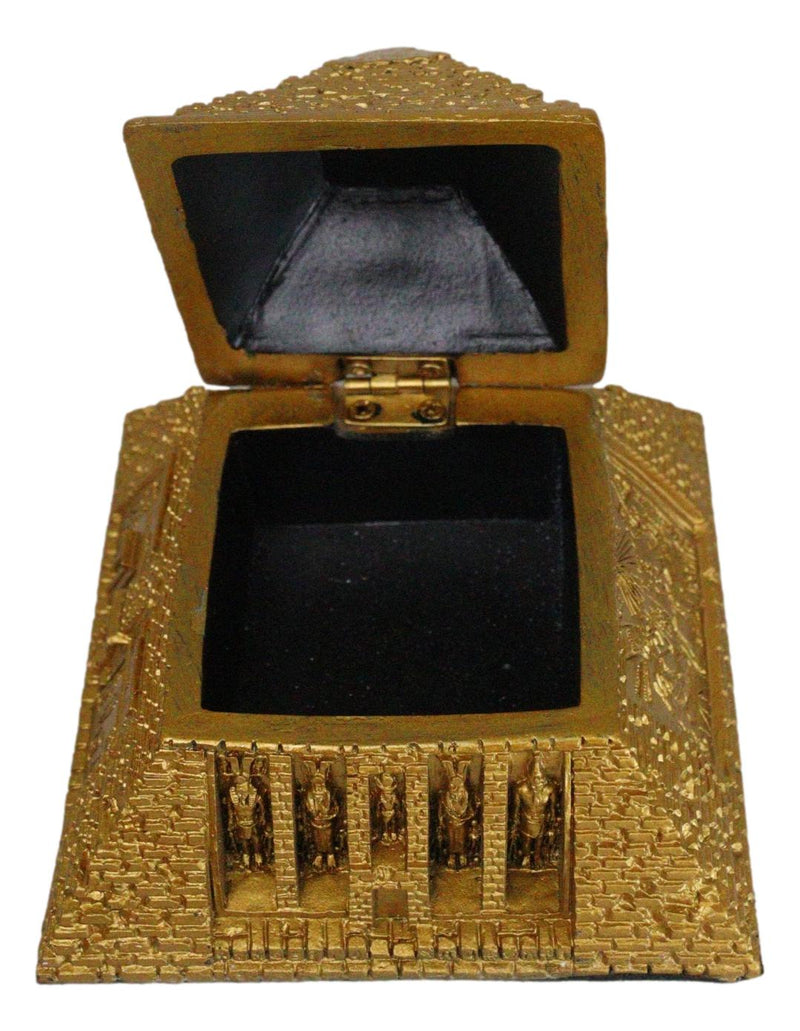Gods Of Egypt Pharaoh The Great Pyramid Of Khufu Small Hinged Trinket Box Decor