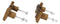 Set Of 2 Western Nautical Marine Trout Fish Faux Wooden Cabinet Bar Pull Knobs