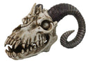 The Beast of Endragon Elder Dragon Head Skull with Ram Horns Figurine 7.5"L