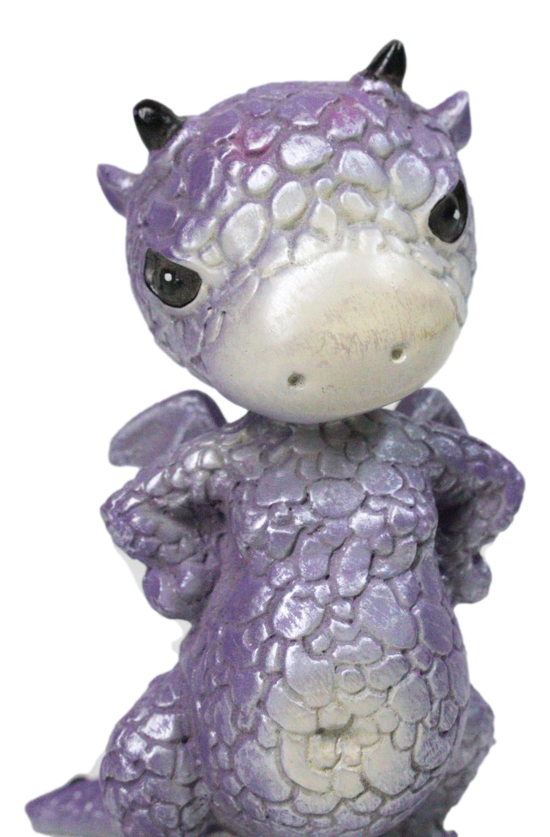 Ebros Gift Purple Surly Dragon with Attitude Fantasy Figurine