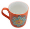 Orange Svadhishthana Sacral Chakra Zen Flower Of Life Mandala Circle Ceramic Mug