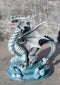 Ebros Baby Blue Sea Rock Dragon Wyrmling Collectible Statue 4.25" Long Figurine