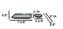 Seikai Sky Porcelain Sushi Plates Sauce Dishes Chopsticks Dinnerware Set For 2