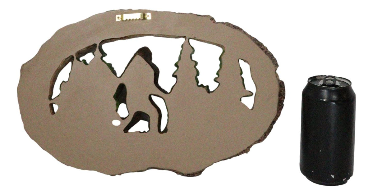 Rustic Forest Sasquatch Big Foot by Pine Trees Gone Squatchin' Wall Decor Plaque