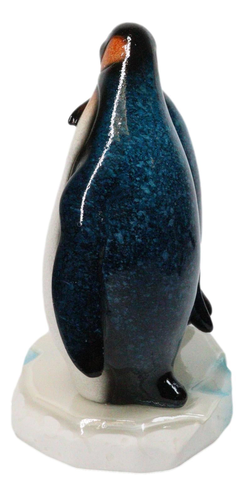 Ebros Romantic Penguin Couple Figurine Resin Glossy Finish Sculpture