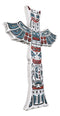 Tribal Native Indigenous Tiki Animal Totem Pole Wall Cross Decor Plaque