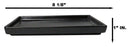 Pack Of 6 Black Kokuyo Ceramic Rectangular Sushi Plate Raised Straight Edge