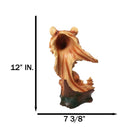 Bear Head with Cub Family Figurine Faux Wood Carved Look Black Bear Statue