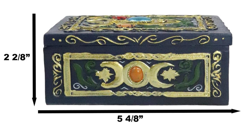 Shaman Chakra Energy Spiral Goddess Wicca Divination Tarot Cards Decorative Box