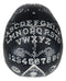 Wicca Black Paranormal Ouija Spirit Board Planchette Painted Skull Figurine