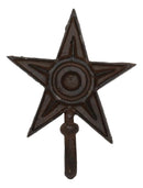 Pack Of 2 Rustic Western Lone Star Cast Iron Metal Wall Hooks Organizer Decor