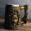 Greek Gorgon Sisters Goddess Medusa With Wild Snakes Hair And Scales Coffee Mug