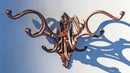 Cast Iron Rustic Victorian Scrollwork Spinning Swivel Multi Points Wall Hook