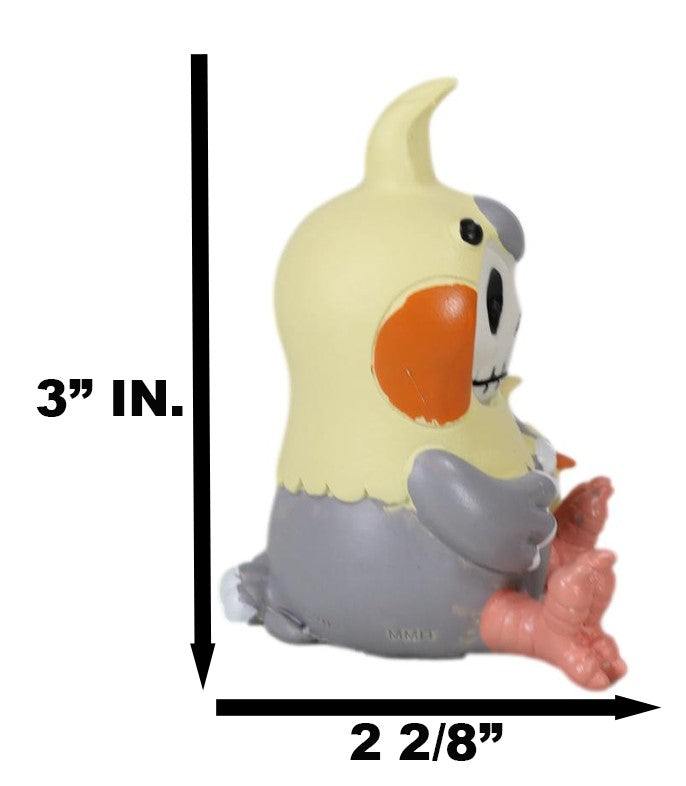 Furrybones Cheeky The Chicken Hen With Chick In Egg Skeleton Furry Bone Figurine