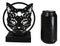 Wicca Phases of The Moon Celestial Black Cat Metal Votive T-Lite Candle Holder