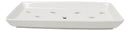 Pack Of 12 Ceramic White Neta Zara Sushi Case Plates With Drip Holes 8" By 4"
