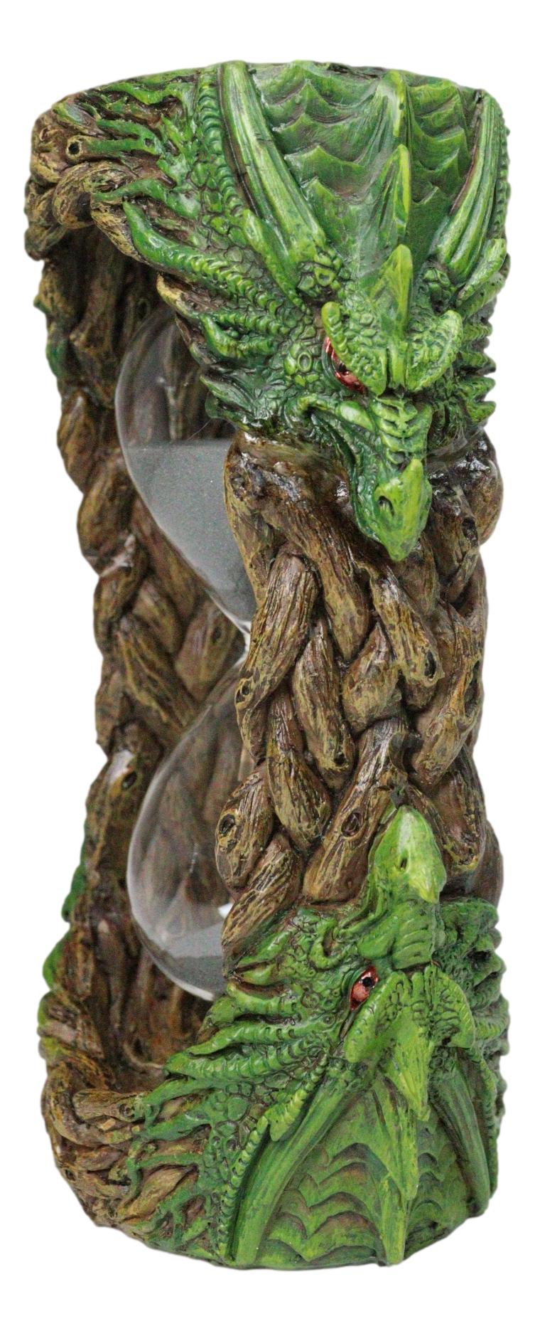 Draconian Hour Wisdom of The Woods Greenman Tree Ent Dragon Sandtimer Figurine