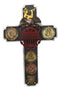 Remember Our Veterans Eagle USA Navy Army Air Force Military Medals Wall Cross