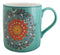 Green Anahata Heart Chakra Zen Flower Of Life Mandala Circle Ceramic Mug Cup