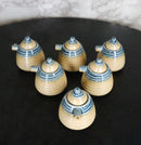 Set Of 6 Ao Nagashi Brown Tenmoku Porcelain Soy Sauce Shoyu Flask Dispensers