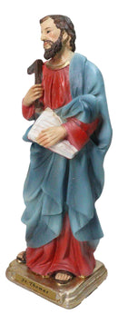 Christian Apostle Of Jesus Saint Thomas The Logical Doubter Thinker Figurine 8"H