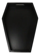 Gothic Dark Arts Spooky Vampire Coffin Trinket Jewelry Tray With Handles 9.5" L