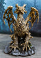 Forest Tree Ent Greenman Dendritic Dragon with Red Blood Moon Eyes Figurine