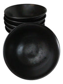 Pack Of 6 Black Kokuyo Ceramic Collection Large Ramen Soup Dinner Bowl 40oz