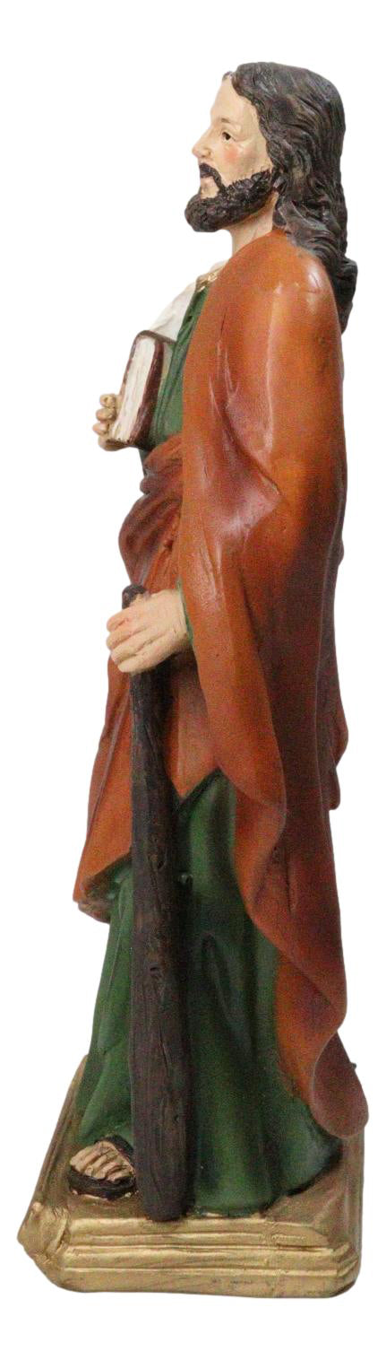 Christian Apostle Disciple of Jesus Saint James The Less With Gospel Figurine 8"