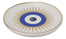 Wicca Metaphysical Blue All Seeing Eye of Providence Round Incense Holder Dish