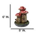 Fairy Garden Red 3 Toadstool Mushrooms Smoking Puffs Backflow Incense Burner