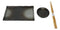 Hakumu Grey Porcelain Sushi Plates Sauce Dishes Chopsticks Dinnerware Set For 2