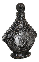 Ceramic Witchcraft Mad Doctor Skeleton Spine Powdered Bones Skull Potion Bottle