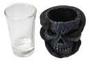 Set Of 2 Ossuary Gothic Pentagram Slitherin Skull And Serpent Snake Shot Glasses