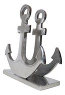 Aluminum Sailor Marine Sea Ship Anchor Decorative Paper Napkin Holder Sculpture