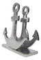 Aluminum Sailor Marine Sea Ship Anchor Decorative Paper Napkin Holder Sculpture