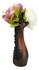 Rustic Western Country Chestnut Horse Decorative Vase Figurine Floral Planter